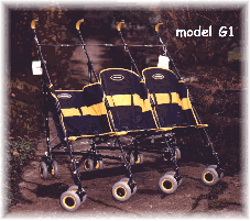 Triple Buggy model G1 Прогулочная коляска для тройни